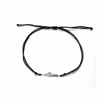 Enamel Palestine Map Charm Bracelets for Women Men Stainless Steel Gold Color Hand Bracelet Country Geography Jewelry Wholesale